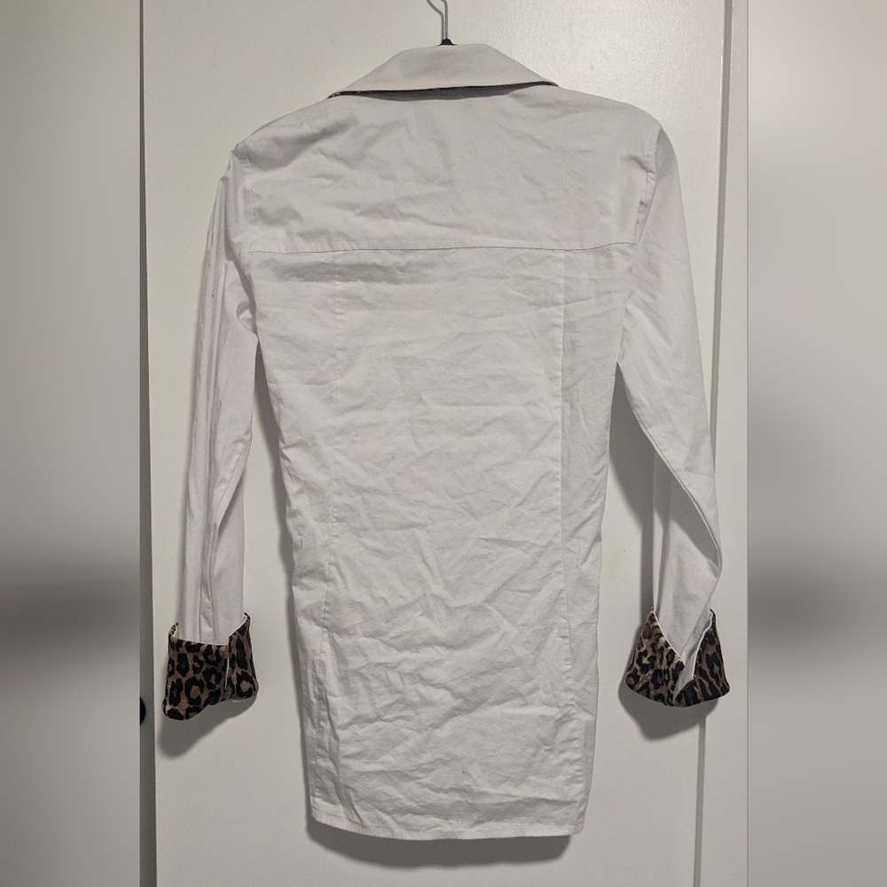 White Button Down Dress - Picture 2 of 5